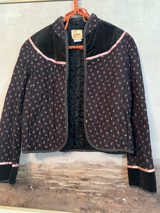 Eber Jackets & Blazers - vintage 1970s Eber San Francisco quilted calico jacket Size S